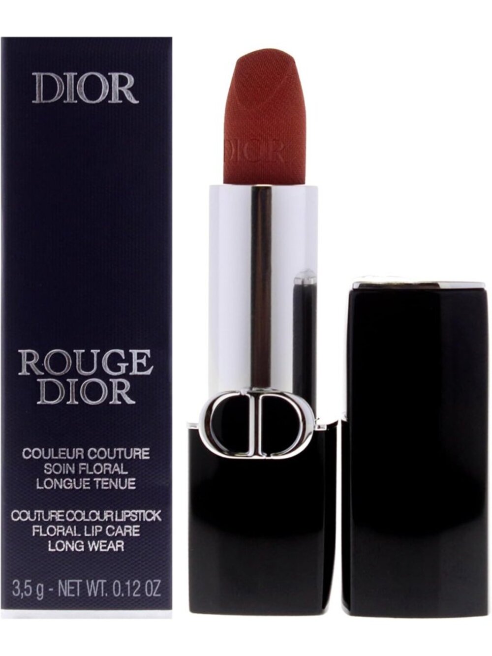 Velvet Nude Lipstick - Refillable 0.12 oz Creamy Formula for Women - Perfect